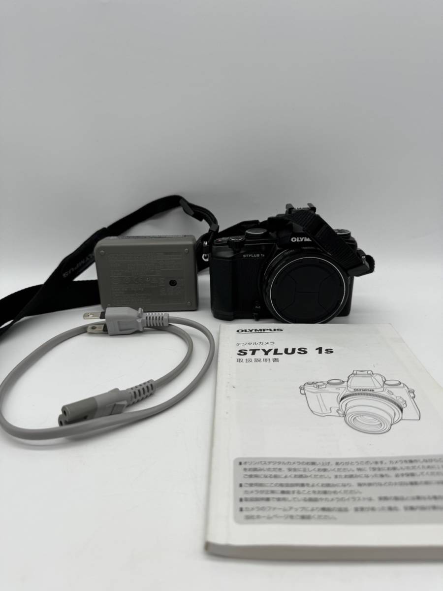 【OP11856HK】1円～ OLYMPUS Stylus 1S オリンパス コンパクトデジタルカメラ スタイラス1s ブラック 黒 カメラ 動作未確認_画像1