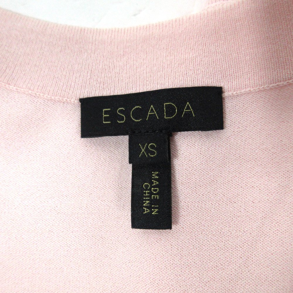 ▲□ エスカーダ : ESCADA ★薄ピンクのカーディガン♪きらきらストーン♪サイズXS_画像3