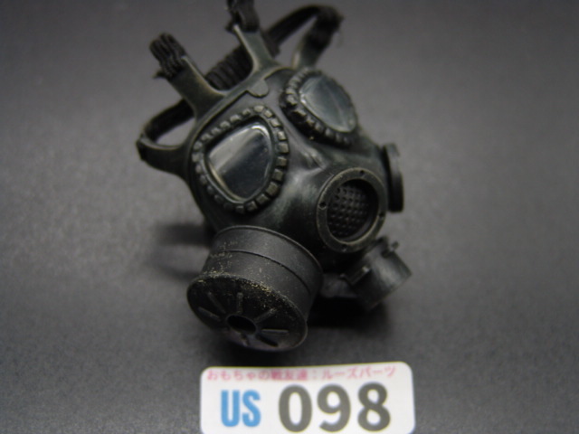 【 US 098 】1/6ドールパーツ：Hottoys製 現用アメリカ軍 USガスマスク【 長期保管・ジャンク扱い品 】_1/6スケールUSガスマスク