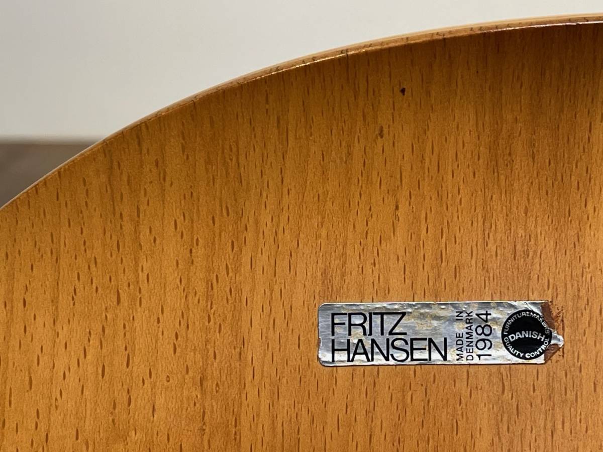 -tr03113｜Fritz Hansen Arne Jacobsen 1984'sヴィンテージ ANT3101/アリンコチェア アッシュ クロームレッグ仕様 ｜フリッツハンセン 名作_画像10