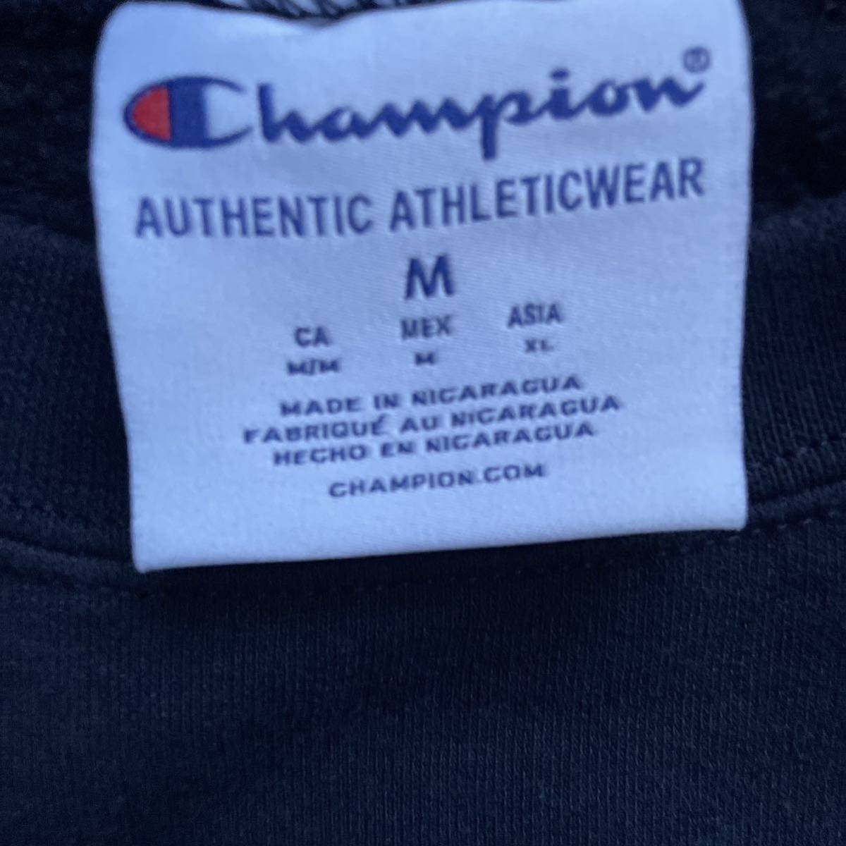 champion チャンピオン カレッジロゴ USMC クルーネック スウェット トレーナー ネイビー M_画像4