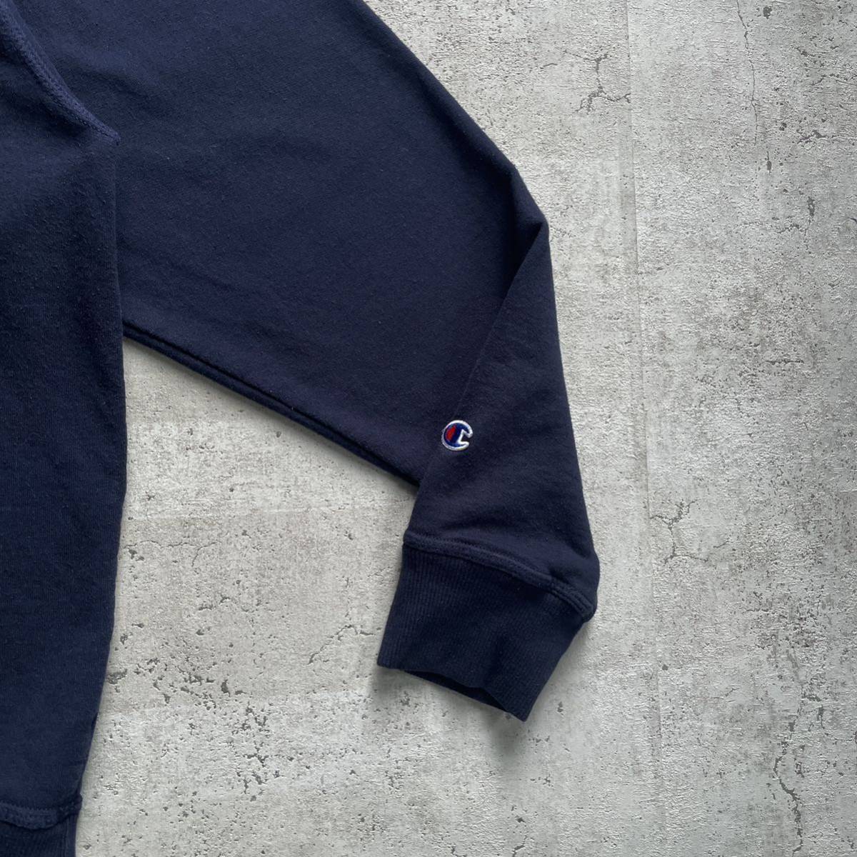 champion チャンピオン プリント ワンポイントロゴ プルオーバー パーカー ネイビー 2XL_画像5