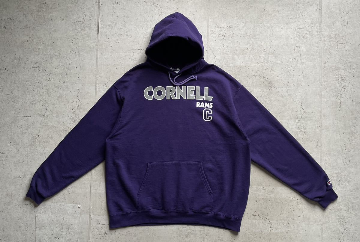 champion チャンピオン カレッジロゴ CORNELLプルオーバー パーカー パープル 2XL_画像2