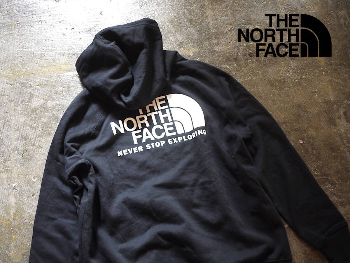 新品 レディース M/ノースフェイス バックプリント スウェット パーカー 裏起毛 THE NORTH FACE THROWBACK HOODIE_画像4