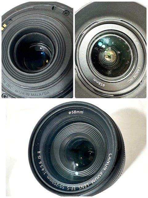 【中古品】(※動作未確認)(3点セット)キャノン　Canon　一眼デジタルカメラ/レンズ/フラッシュ　EOS KissX2【送料別】FD0928_画像3