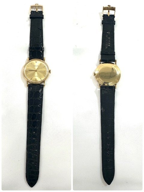 【中古品】ロレックス ROLEX プレシジョン 腕時計 K18×カーフ 手巻き【送料別】FW0408の画像2