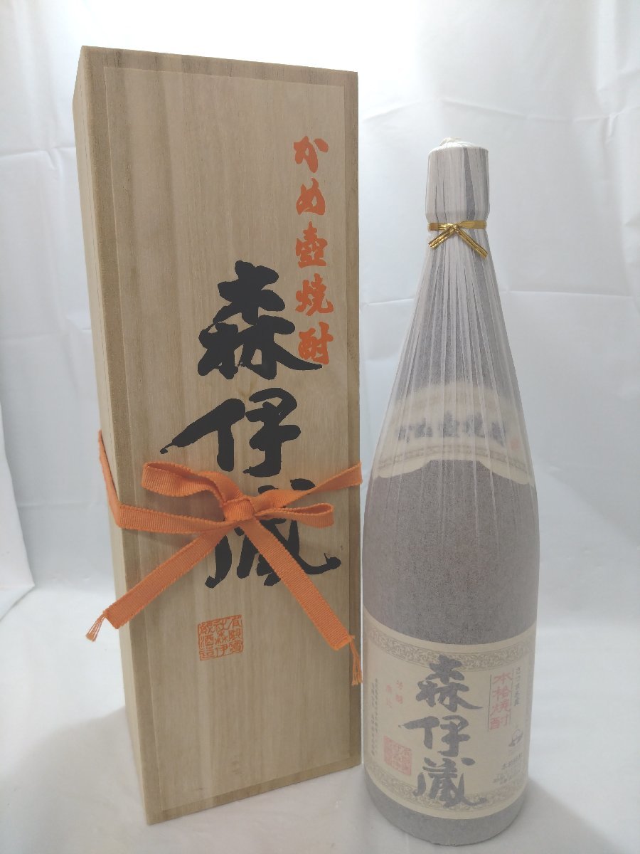 ★東京都配送限定★（未開栓）森伊蔵 かめ壺焼酎 芋焼酎 1.8L 25%【送料別途】 KA1016_画像1