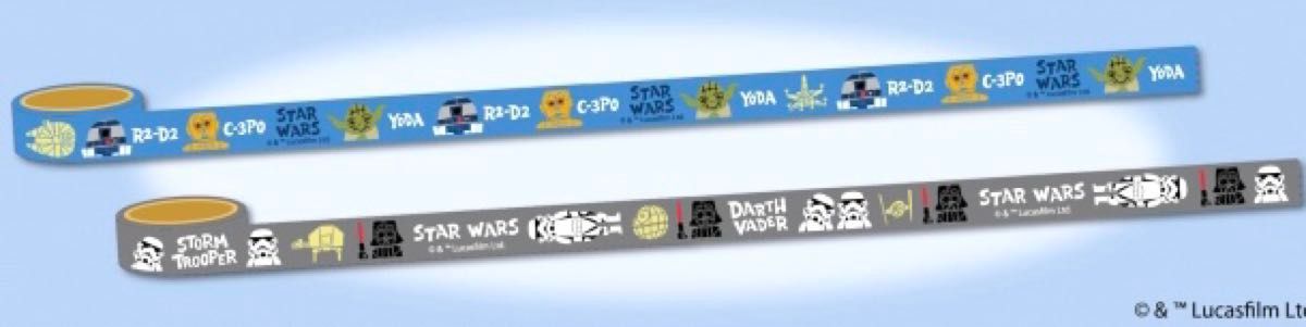STAR WARS マスキングテープ　2種類  7点　ヨーダ　R2-D2   C-3PO  ダースベイダー　ストームトルーパー