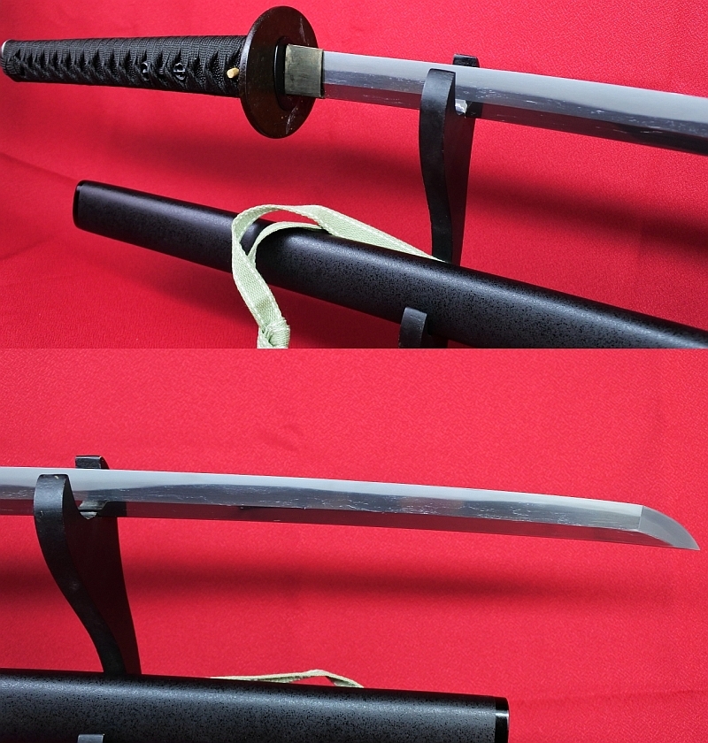  【研磨済】無銘 62.7cm 元幅2.7cm 元重6.0mm　540g 拵え新品!!_画像2