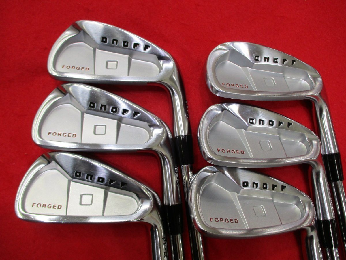 ★グローブライド　ＯＮＯＦＦ　ＦＯＲＧＥＤ　ＰＦ－α（5～９.Ｐ　６本）※リシャフト※Ｎ.Ｓ.ＰＲＯ　Ｚｅｌｏｓ　７／Ｒ　【中古品】_画像3