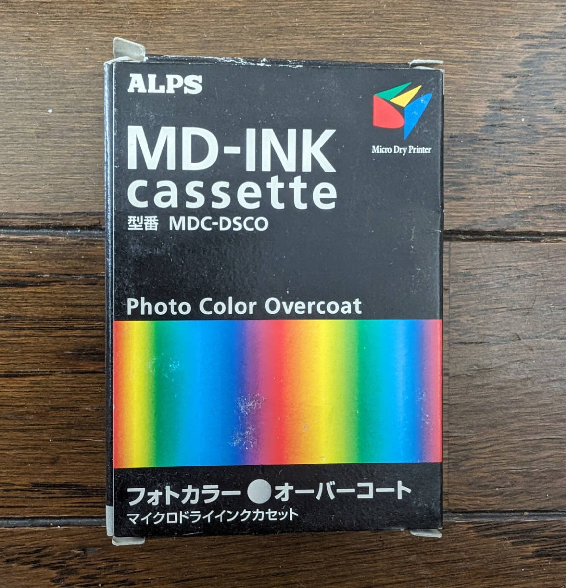 ALPS製 昇華印刷用オーバーコート インクリボン カセット 型番 MDC-DSCO 対象プリンター MD-2300/MD-1300/MD-5000P/MD-5500P_画像1