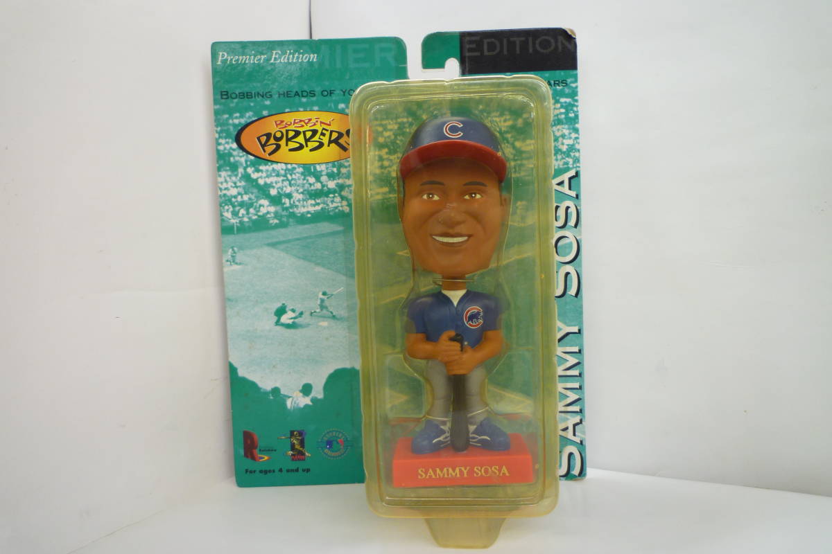 5o2k2B BOBBIN' BOBBERS プレミアエディション サミーソーサ ボブルヘッド人形 1999年 シカゴカブス MLB 未開封品_画像2