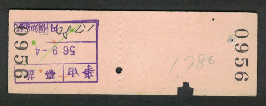 D型乗車券・急行券 ニセコから札幌（急行券は倶知安から） 昭和50年代（払戻券）の画像2