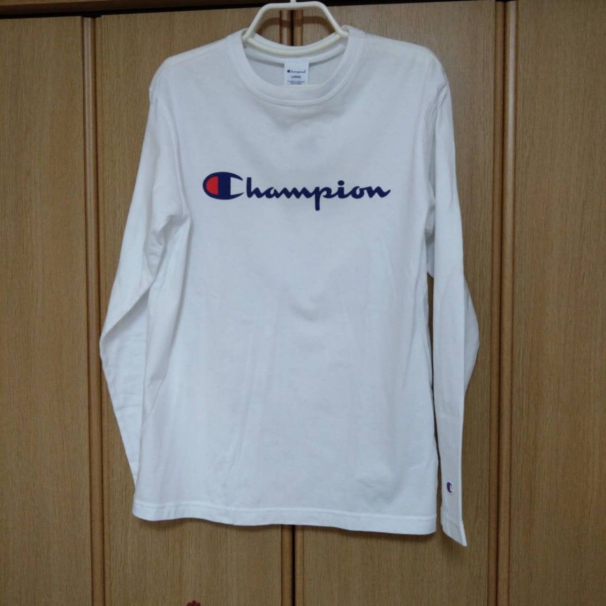 Championロゴ長袖Tシャツ