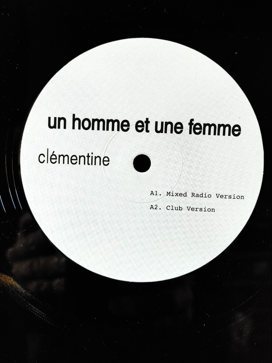 レア盤！clementine / un homme et une femme Ground Beat Remix　12インチレコード_画像3