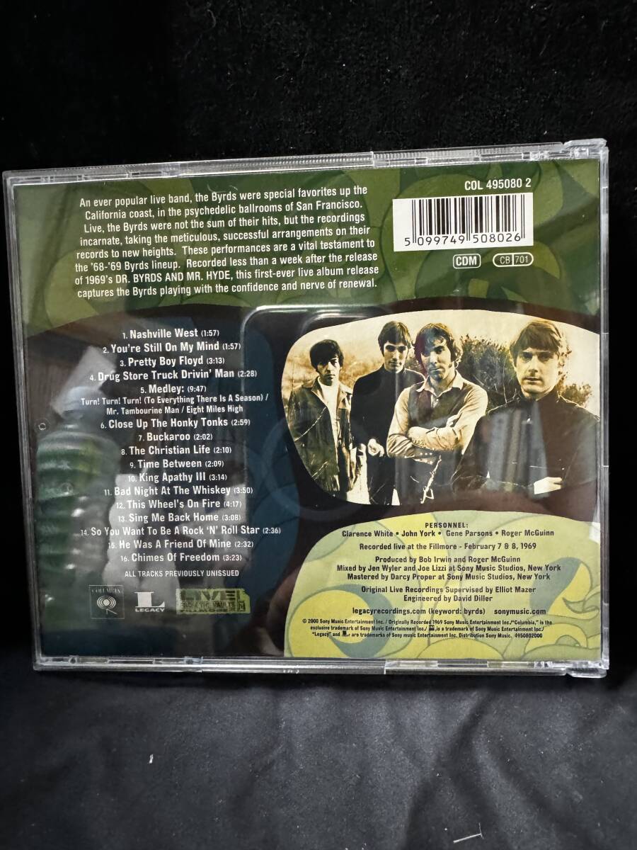 The Byrds Live At The Fillmore - February 1969中古CD　ケースに割れがあるものがあります_画像2