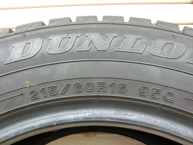 ★ 215/60R16 ★ 4本セット!! ★ DUNLOP ★ WINTER MAXX02　約9.3分山　2019年製　215/60/16　215/60-16_画像6