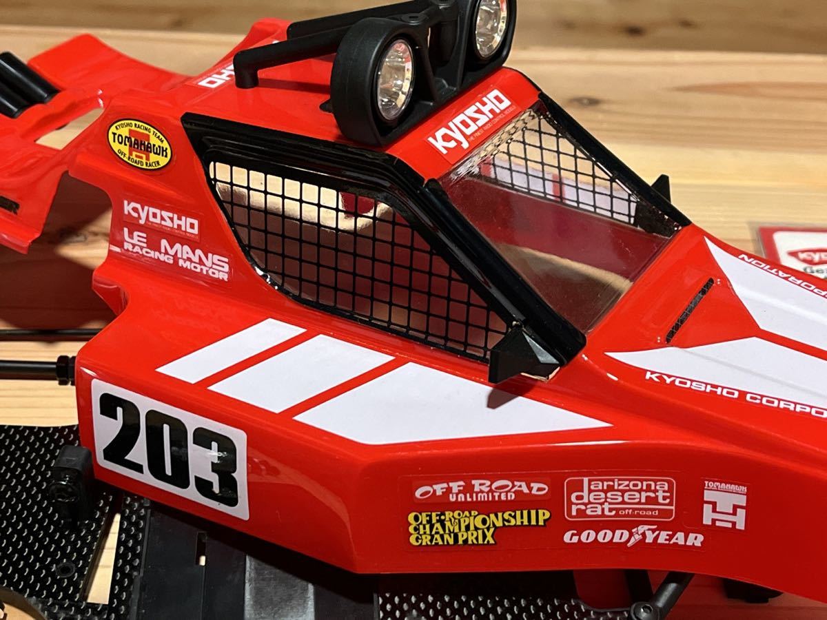 ★京商 KYOSHO★トマホーク 未走行 ボディ コンバートセット★カーボンデッキ ロールバー ライトポッド★スコーピオン系★即決あり★の画像6