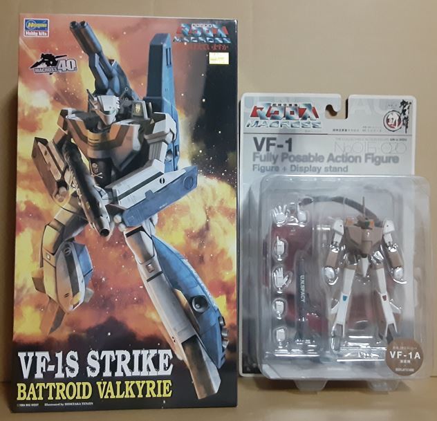 VF-1 バトロイドバルキリー「プラモデル ＋ アクションフィギュア」セット☆超時空要塞マクロス