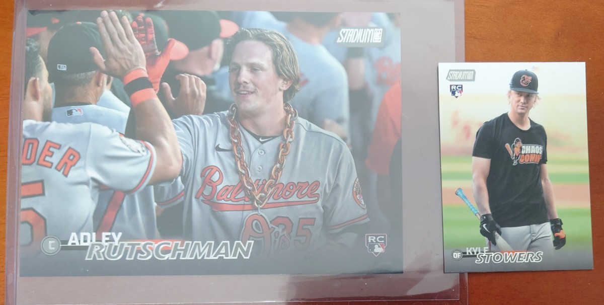 【ボックストッパー】MLB 2023 Topps〈ADLEY RUTSCHMAN〉RC ルーキー STADIUM CLUB 特大カード　ボルティモア・オリオールズ_画像1