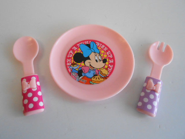 #Iya07FT toe n Town Minnie Mouse ton! ton! toy 1 kind plate *TAKARATOMYARTS*200 jpy =013110_b