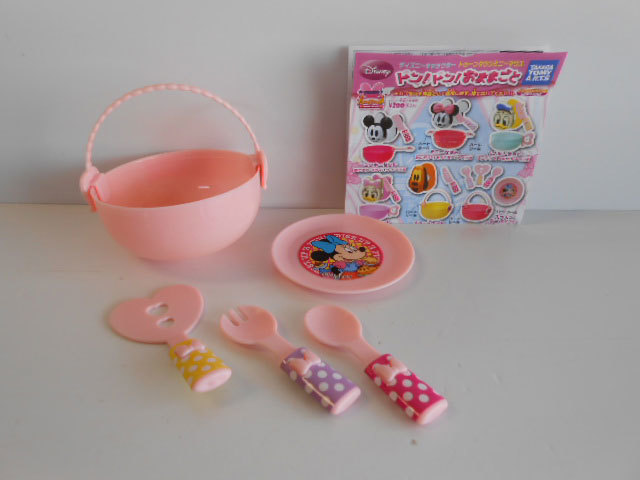 #Iya07FT toe n Town Minnie Mouse ton! ton! toy 1 kind plate *TAKARATOMYARTS*200 jpy =013110_b