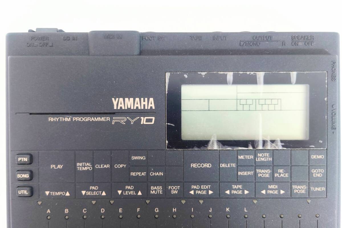 YAMAHA RHYTHM PROGRAMMER RY10/ヤマハ リズムプログラマー ドラムマシン　アダプター無し　《中古》_画像8