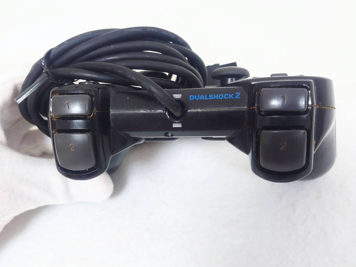 SONY　PS2 コントローラー デュアルショック2 純正　ブラック　《中古》_画像6