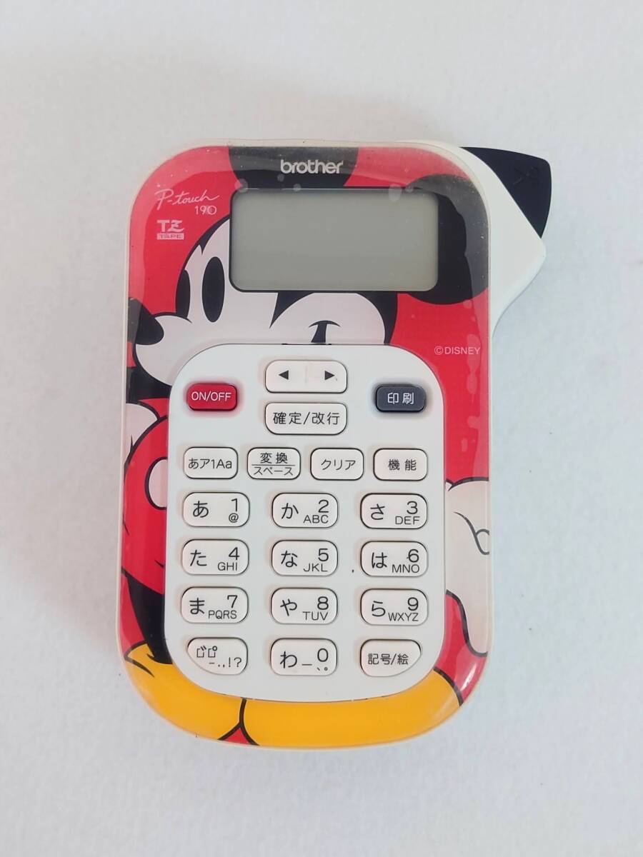 brother ブラザー ピータッチ ラベルライター ディズニー ミッキーマウス P-touch 190 プーさん/クリアピンク ミッキー/グリーン 《中古》_画像5