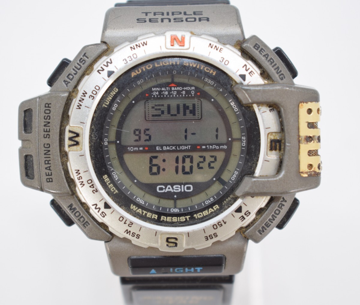 CASIO カシオ PROTREK 1471 PRT-40 プロトレック トリプルセンサー デジタル クォーツ メンズ 腕時計 稼働品 電池交換済 RK-281GM/612_画像1