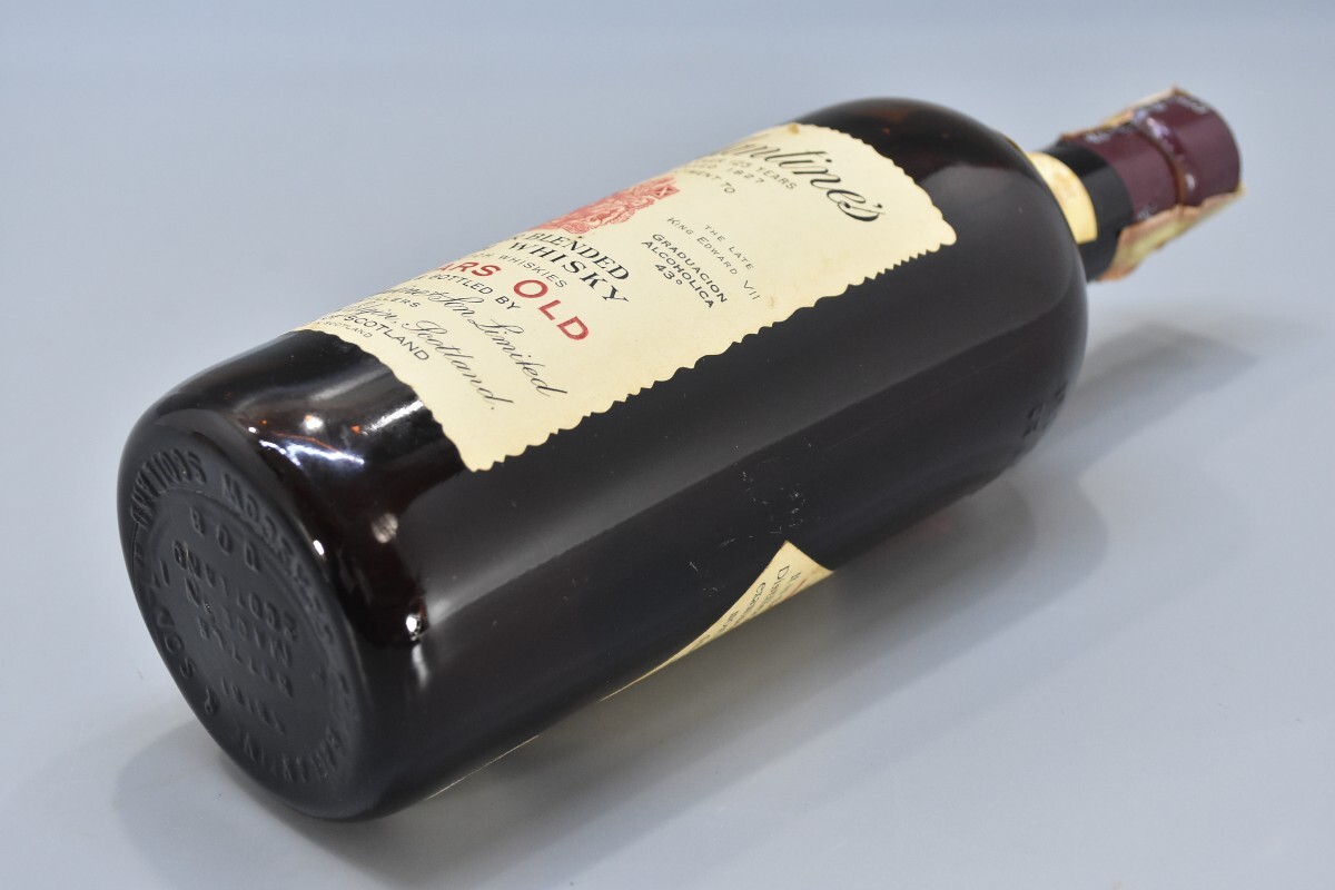 未開栓 希少 古酒 Ballantine's バランタイン 30年 赤紋章 スコッチ ウイスキー 43％ 750ml 箱付 BLENDED SCOTCH WHISKY RK-670S/120の画像8