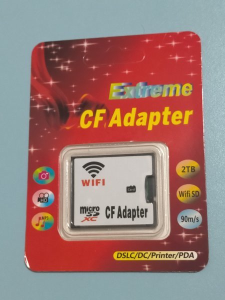 C038 Wifi CF変換アダプター + 32GB TFカード_画像3