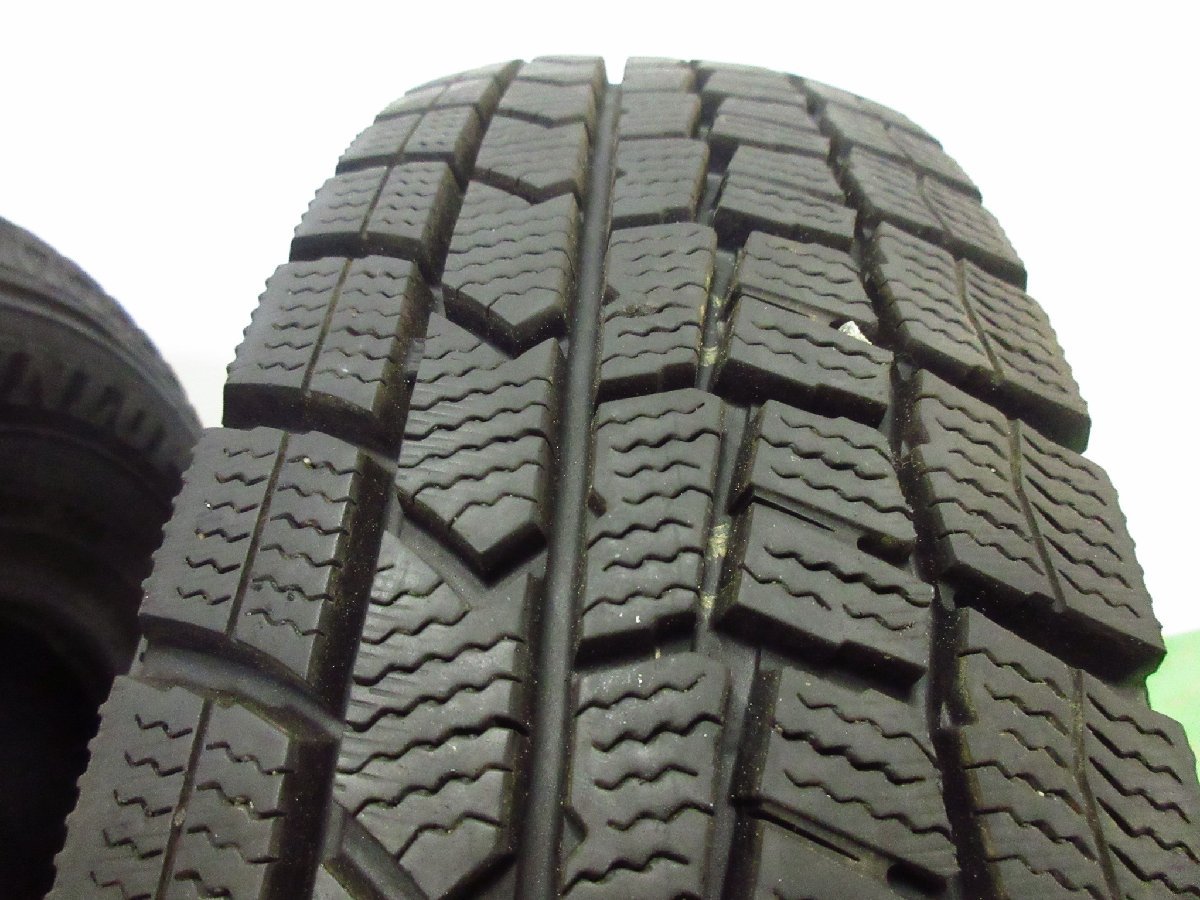 走行極少 ダンロップ WM02 155/80R13 WINTER MAXX 2019年 スタッドレス 4本セット 札幌市 タイヤ交換OK ウィンターマックス2_画像2