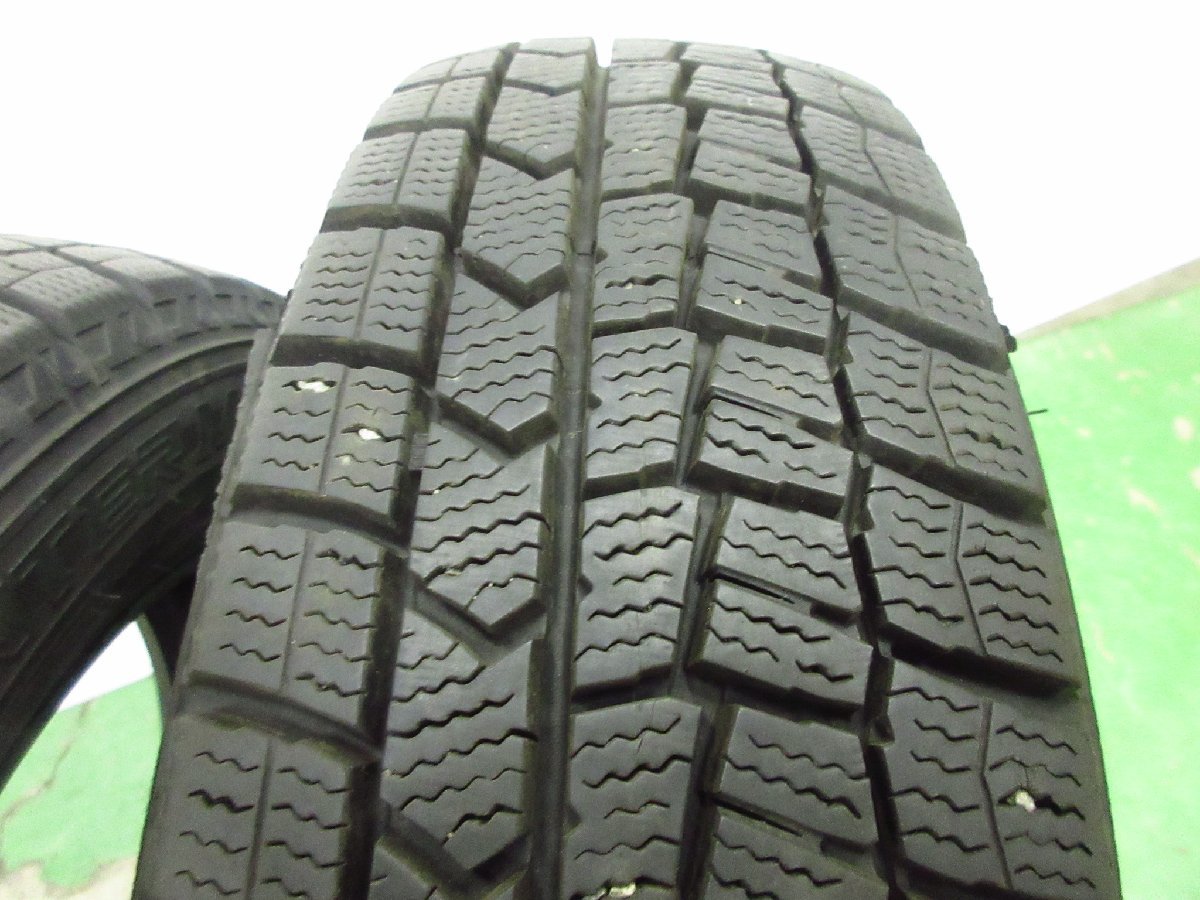 超バリ溝 2本 ダンロップ WM02 155/65R14 2019年後半 走行少 スタッドレス 2本セット 軽自動車 札幌市 タイヤ交換OK ウィンターマックス2_画像2