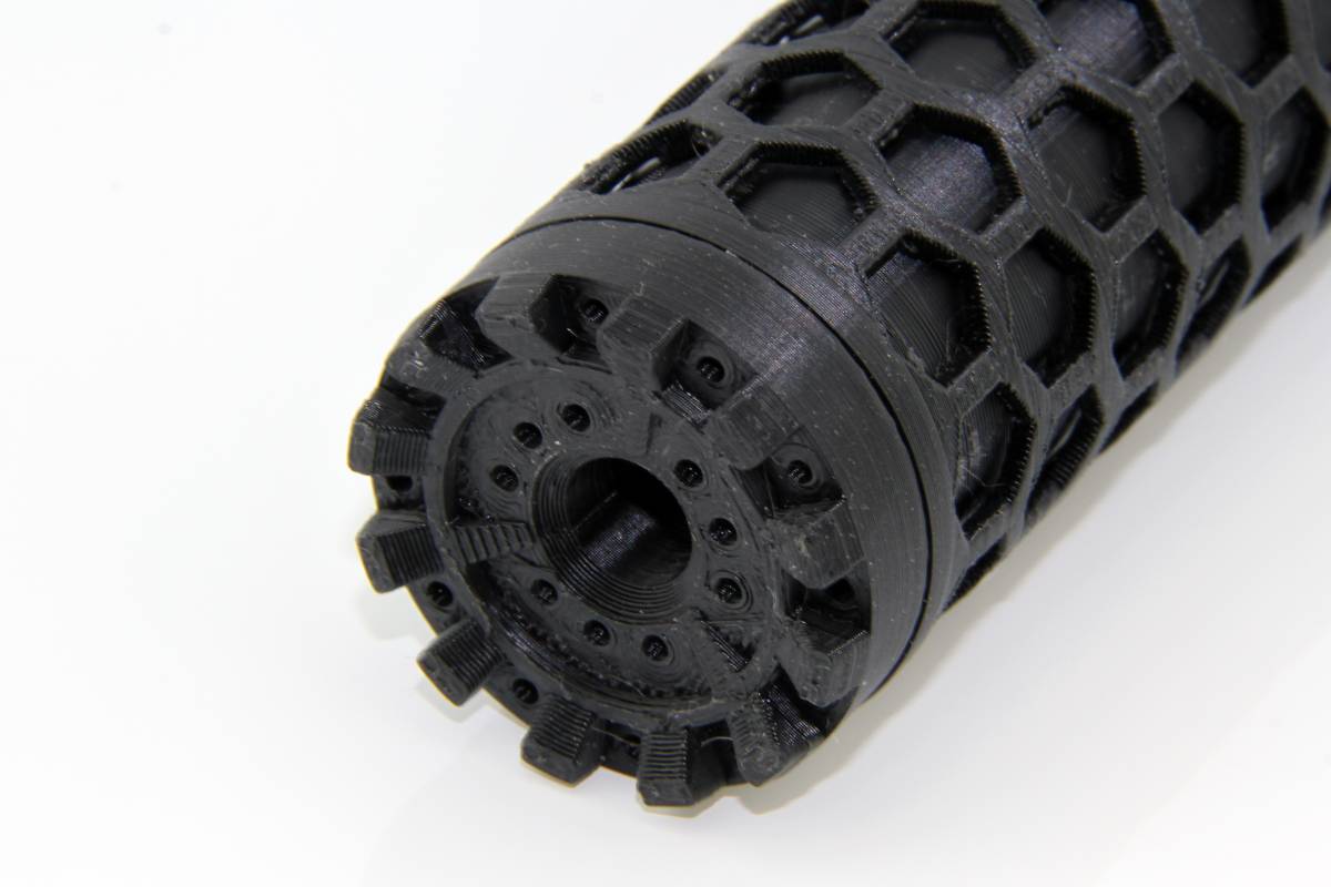 逆14ｍｍネジ用　アウターバレル　サイレンサー　アウターバレル 徑35ｍｍ(M4.M16.SACR.HK416.HK417.AR15.CQR)