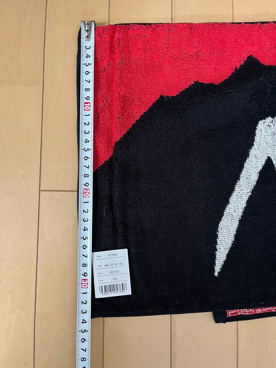 NANGA LOGO FACE TOWEL 日本製 RED×BLACK ナンガロゴフェイスタオル 新品 国内正規品 今治 タオル