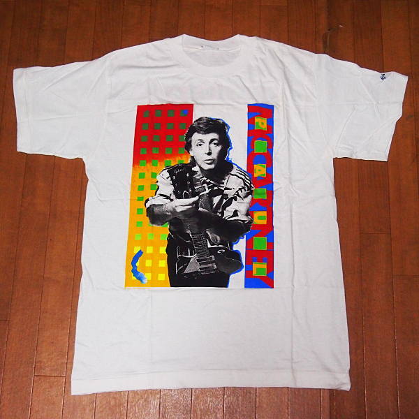 即決 5999円 80's ヴィンテージ ポールマッカートニー Paul McCartney World Tour 1989 / 90 ツアー Tシャツ バンT the beatles ビートルズ_画像1