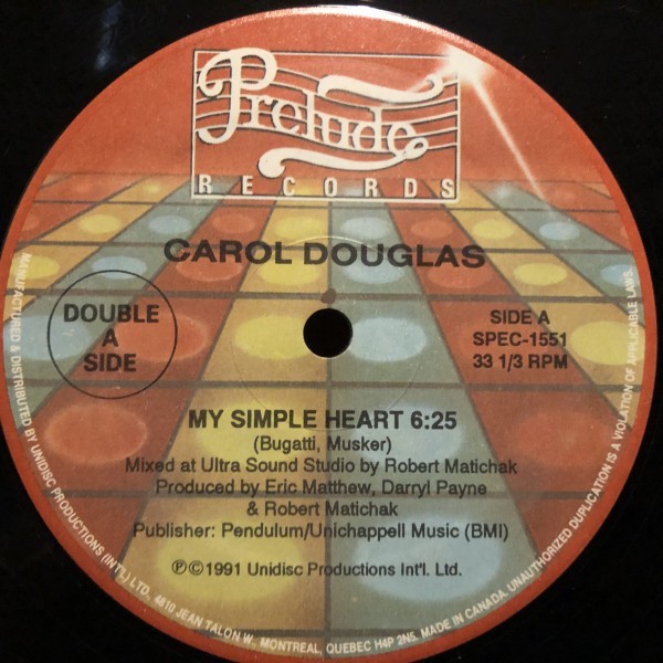 Carol Douglas , Sharon Redd / My Simple Heart , Love Insurance_画像1