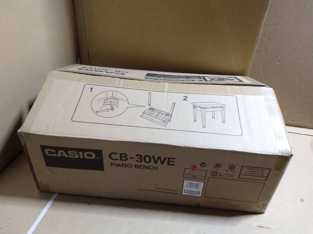 [ не использовался вскрыть товар ] Casio CASIO CB-30WE [pli vi a соответствует высота низкий свободный стул белый ]