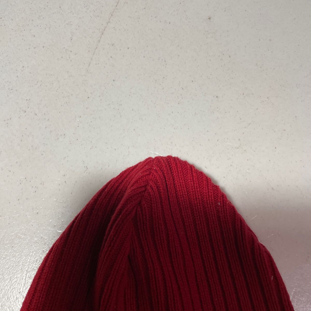 エネーレ ennerre 赤 レッド サッカー ニット帽 フリーサイズ 90年代の画像2