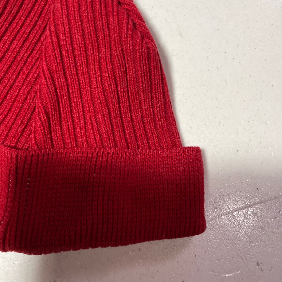 エネーレ ennerre 赤 レッド サッカー ニット帽 フリーサイズ 90年代の画像7