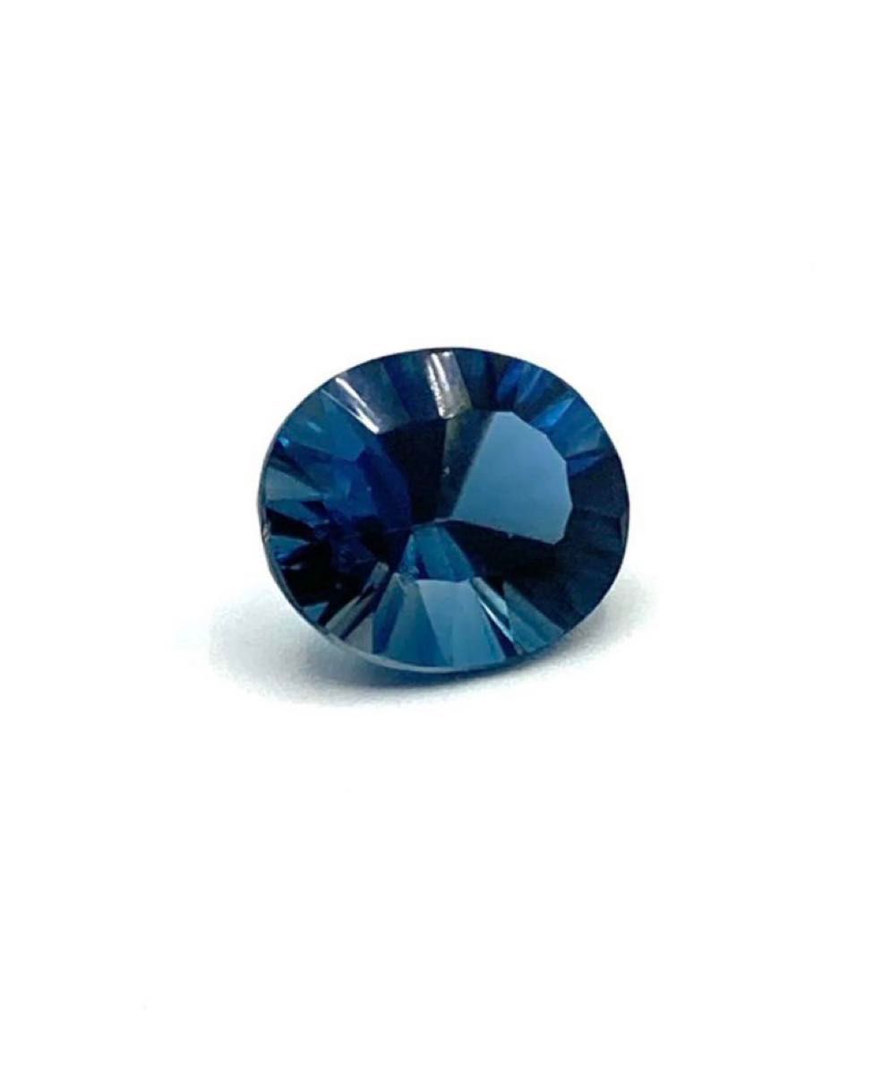 天然トパーズ　ロンドンブルートパーズ　ルース　5.95ct コンケーブカット　ブラジル産