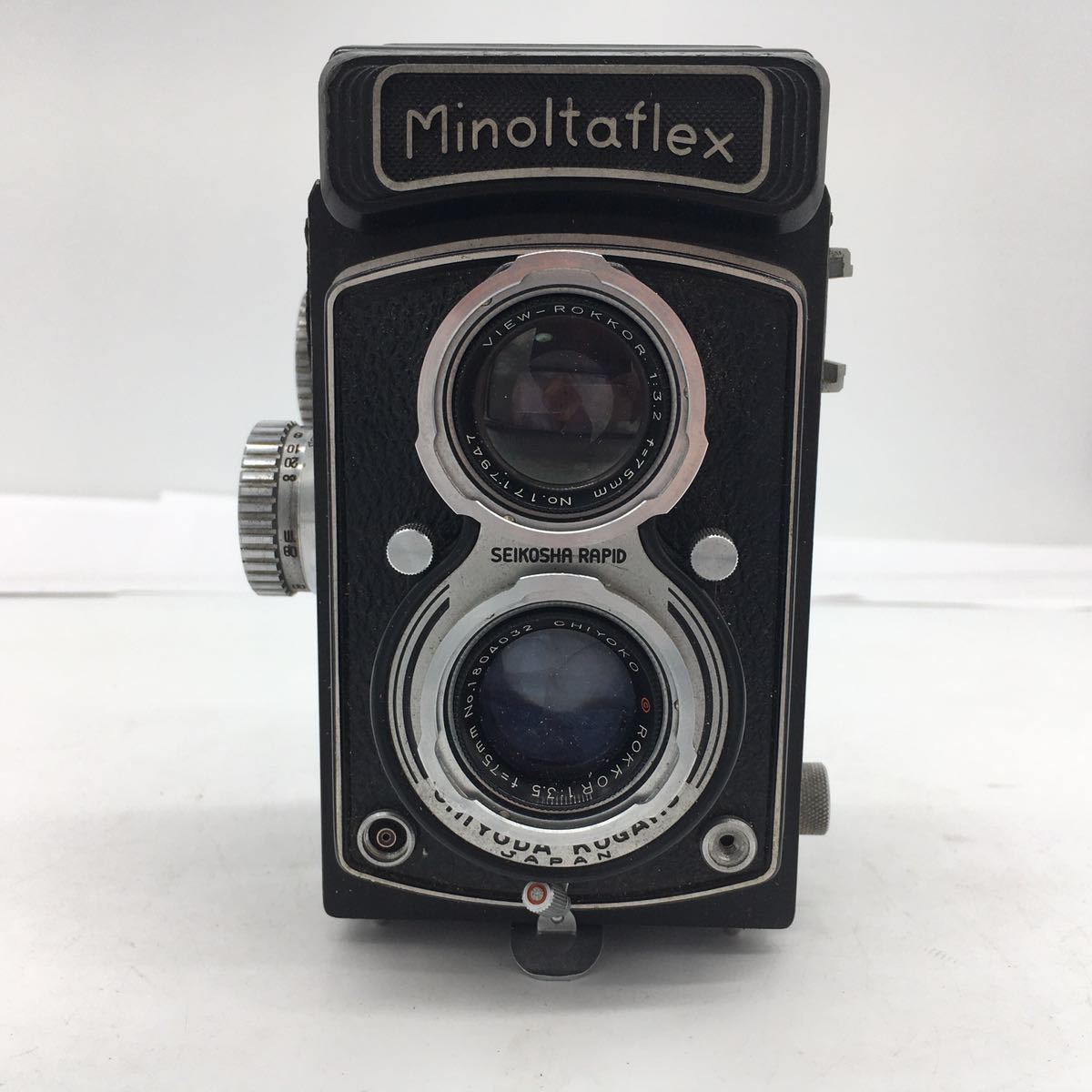 Minoltaflex VIEW-ROKKOR 1:3.2 f=75mm / ROKKOR 1:3.5 f=75mm 二眼レフ カメラ ミノルタ 動作未確認 現状品 _画像2