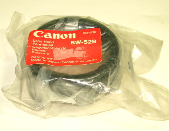 キヤノン　Canon　BW-52B　　New FD 28mm F2 / F2.8用 レンズフード　　キヤノン正規品　　　未使用_画像1