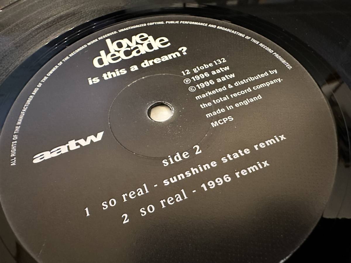 12”★Love Decade / Is This A Dream? / So Real (The 1996 Remixes) / ユーロ・ヴォーカル・ハウス！の画像3