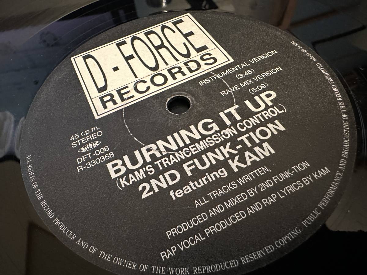 12”★2nd Funk-Tion / Burning It Up / ユーロ・テクノ！の画像2