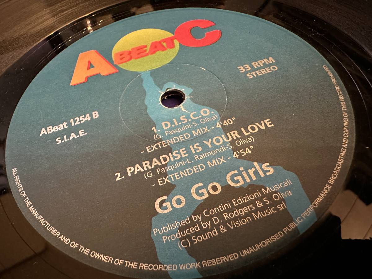 12”★Go Go Girls / In The Heart Of The Earth / Dance On A Volcano / D.I.S.C.O. / Paradise Is Your Love / ユーロビート！_画像1