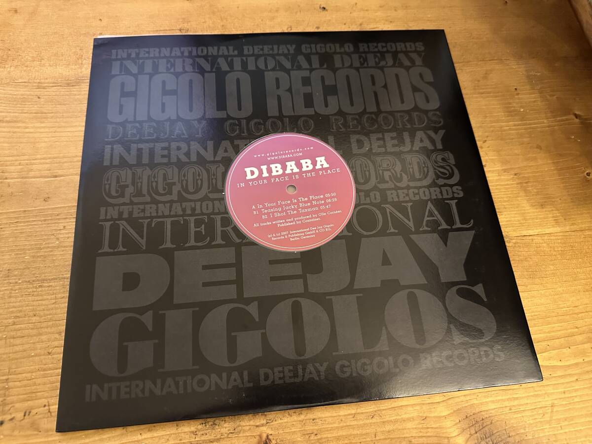 12”★Dibaba / In Your Face Is The Place / エレクトロ・テック・ハウス！！_画像3