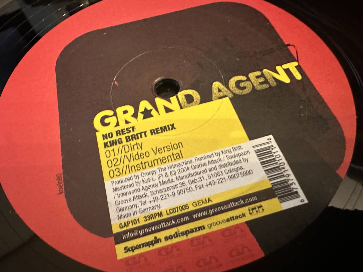 12”★Grand Agent / No Rest / This Is What They Meant / アングラ！の画像1