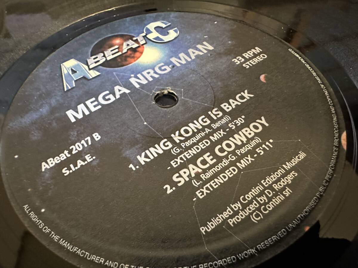 12”★Mega NRG Man / Thanks To My Fans / Express Love / King Kong Is Back / Space Cowboy / ユーロビート！_画像1